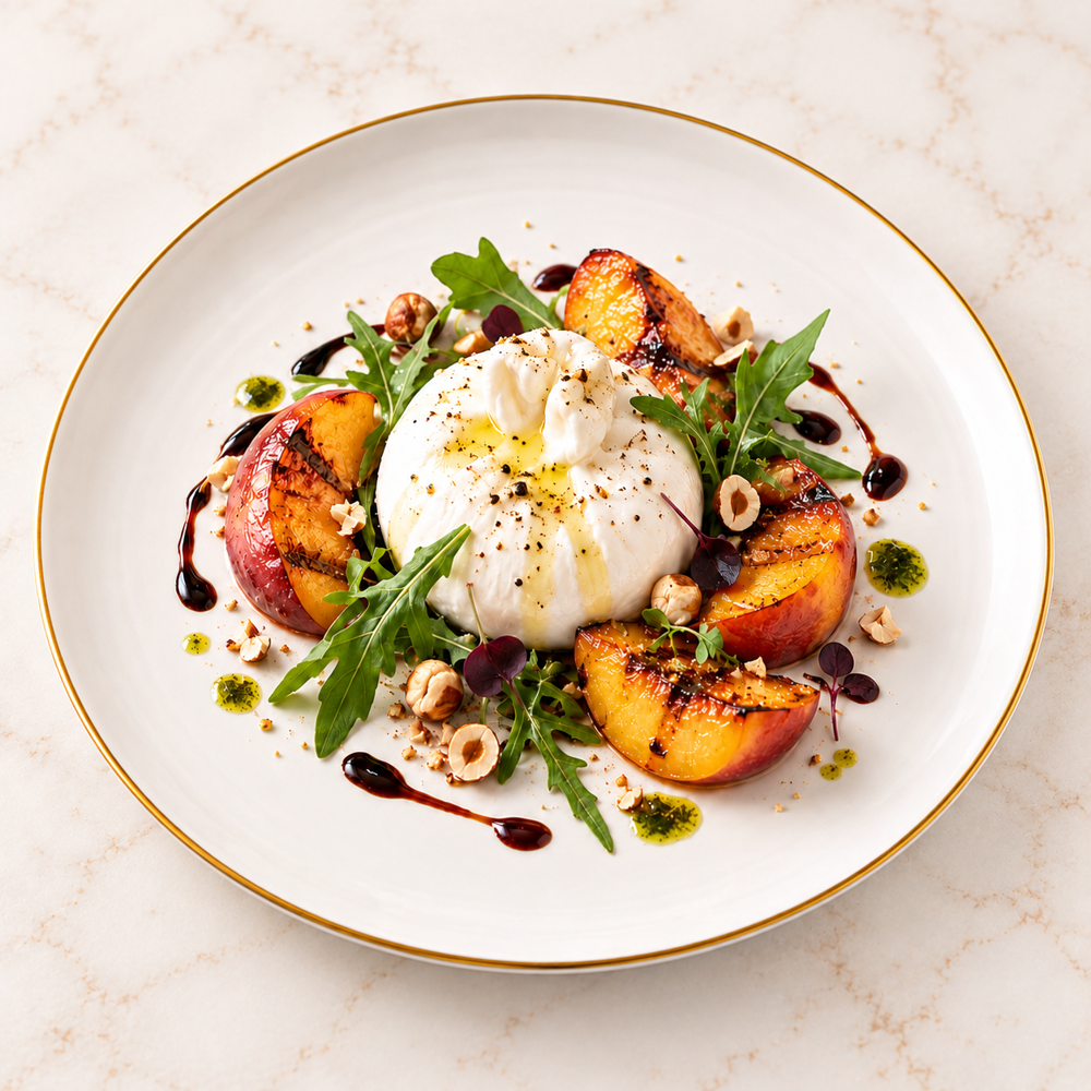 Burrata & Izgara Şeftali
